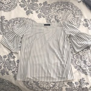 Banana Republic Off The Shoulder Striped Top